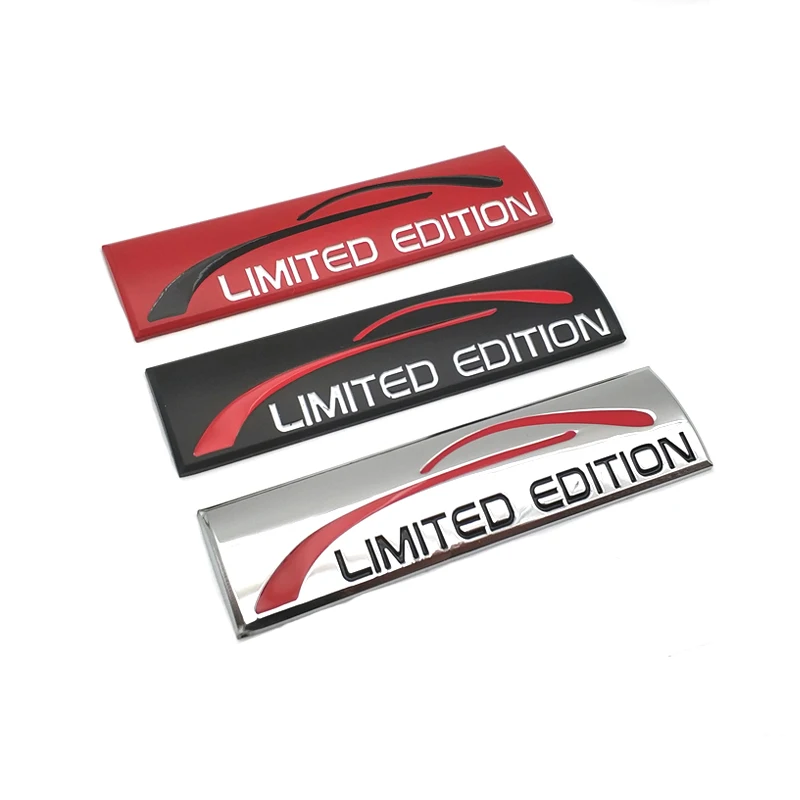 

3D Metal Limited Edition Badge Emblem Fender Sticker Auto Accessories Decal For Toyota Ford Honda Nissan Peugeot MINI JEEP KIA