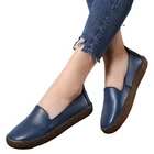 Женские мокасины из натуральной кожи на плоской подошве