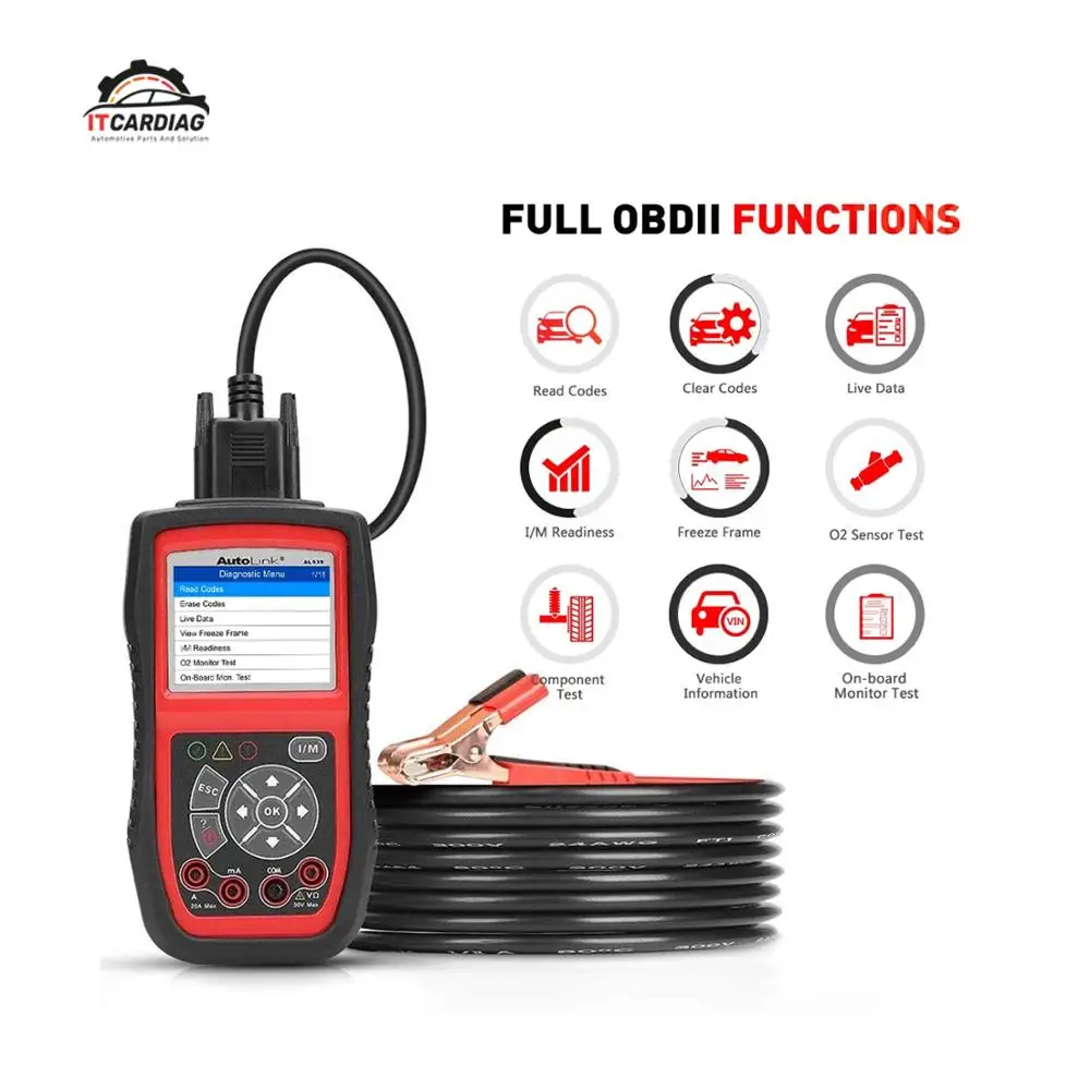 Autel Autolink AL539B OBD2 сканер Автомобильный Электрический тестовый инструмент для odb2 диагностический инструмент EOBD OBD 2 считыватель кодов автомобиля PK al539