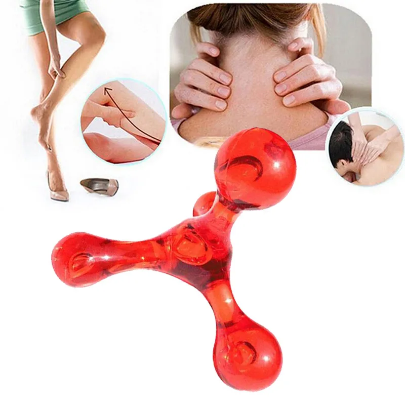 Массажер для спины и тела OLOEY ручной аппарат здоровья четыре шара мини Массажная