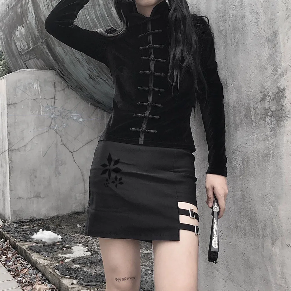 Женская блузка с длинным рукавом воротником и молнией сзади|Блузки| |