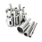 Алмазные сверла с алмазным покрытием, набор из 10 насадок 6-30 мм, для резки стекла, мрамора, плитки