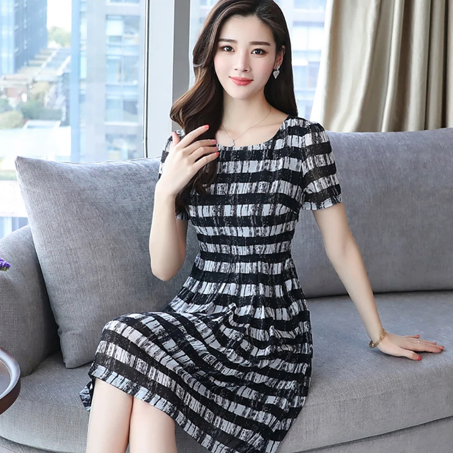 Платье женское шифоновое с коротким рукавом пикантное облегающее элегантное