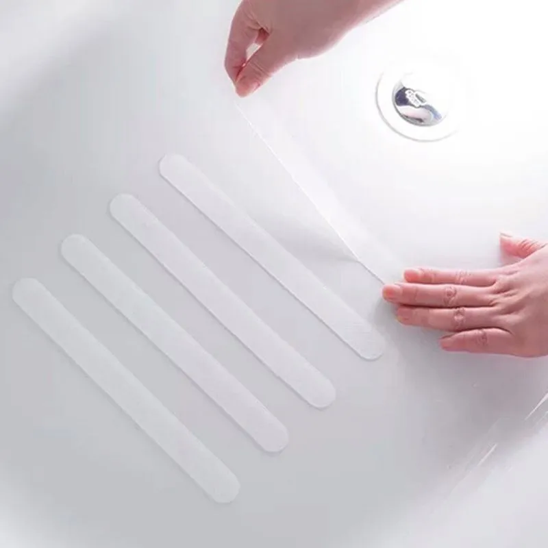 

Bathroom Anti Slip Bath Mat 20x2cm Grip Stickers Non Slip Shower Strips Flooring Safety Tape Mat Pad PVC Anti Slip Bathroom Mat