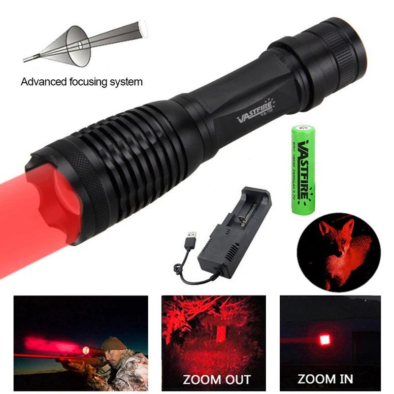 5000LMs масштабируемый охотничий флэш светильник белый/красный/зеленый