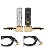 headphone 3 5mm jack 4 poles 90 degree right angle hifi earphone splice adapter terminal solder gold plated connector audio plug