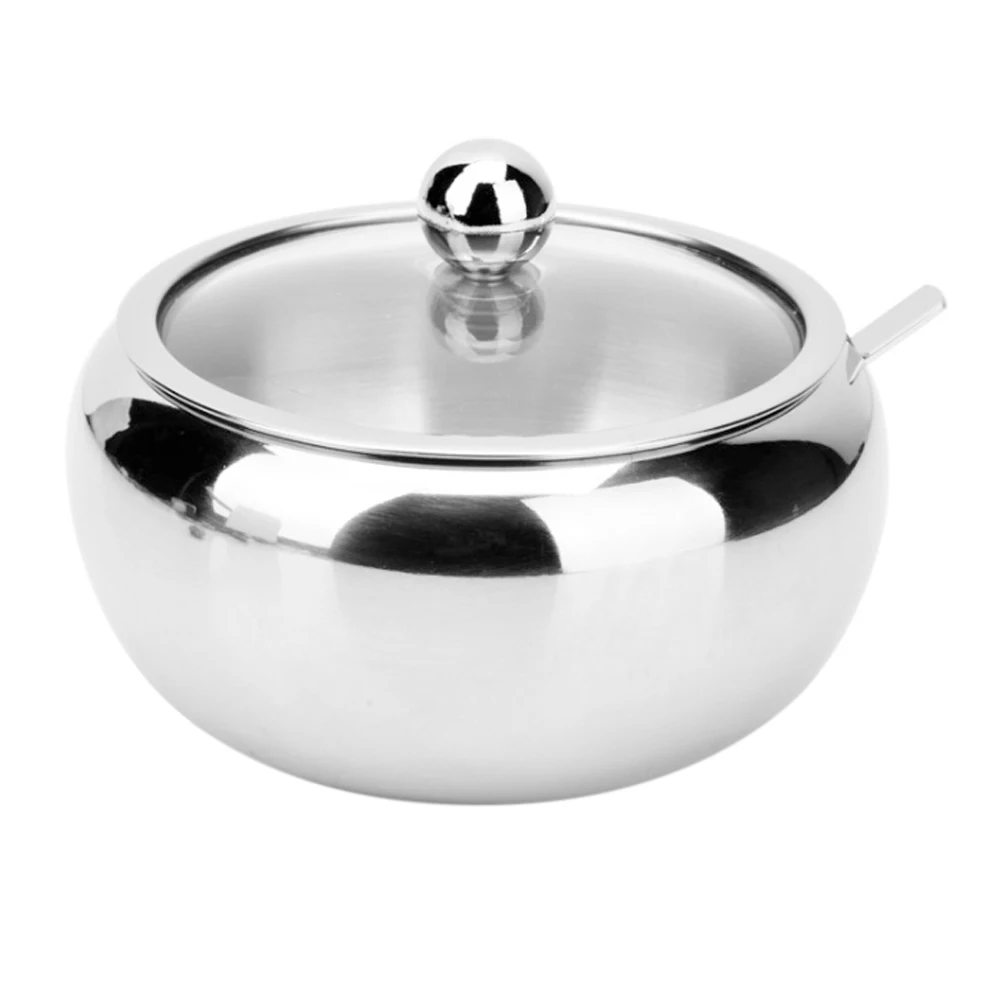 Миска для специй из нержавеющей стали банка сахара зерновая чаша в форме