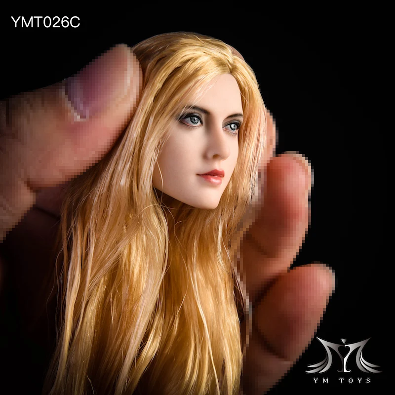 YMTOYS 1/6 масштаб женская скульптура головы для трансплантации волос YMT026C подходит