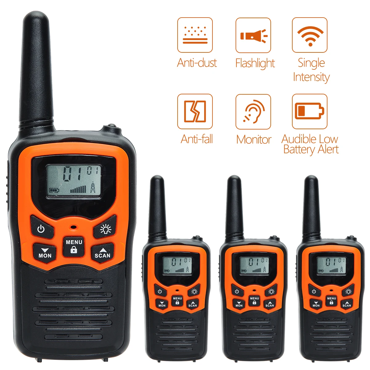 Портативная рация ABBREE T5 PMR FRS дальнего действия для двусторонней радиосвязи охоты