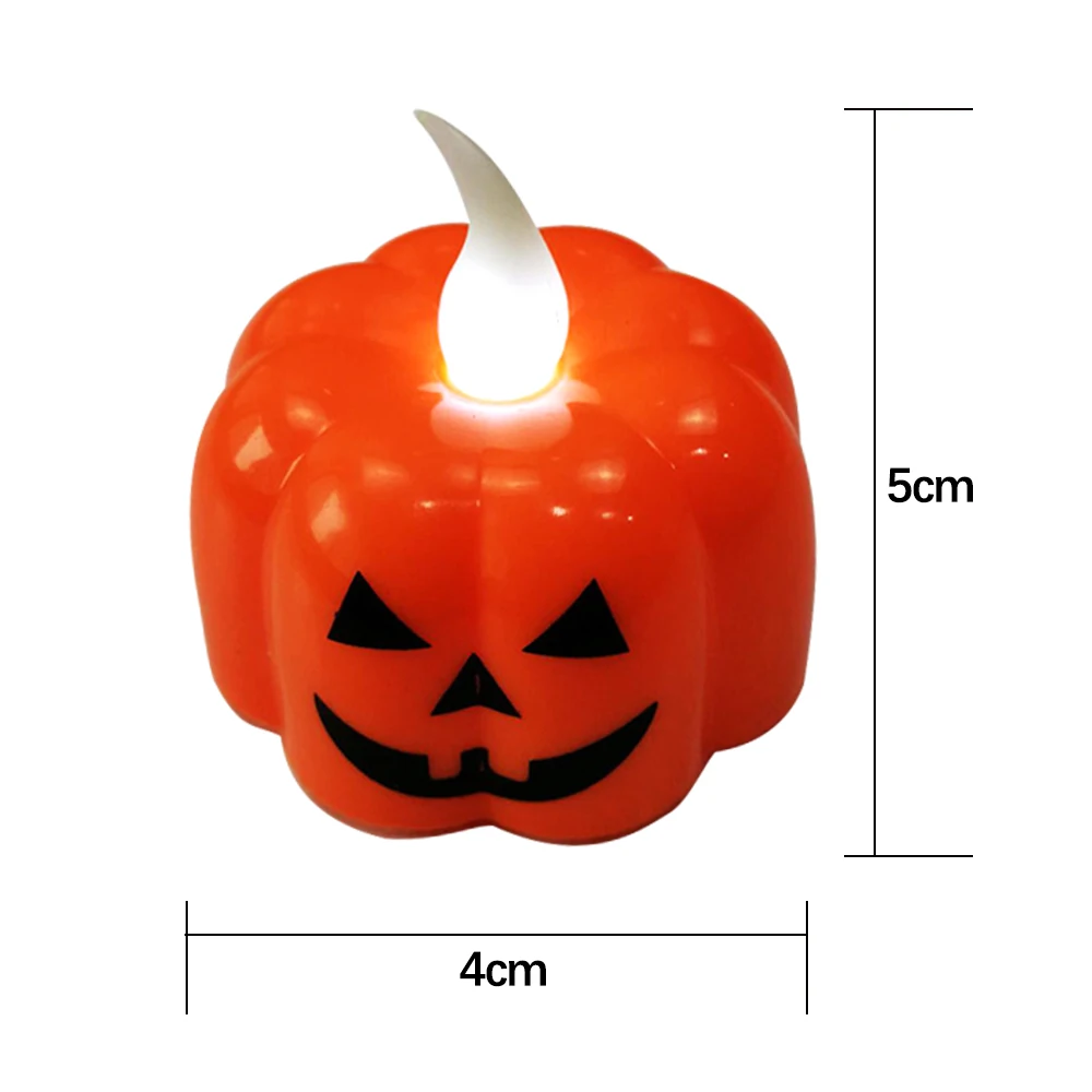 Pumpkin Halloween LED Candles Light Tealight Lamp Battery Home Best Gift Creative Flameless Flickering Electronic | Освещение