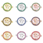 Аксессуары для ювелирных изделий Juya DIY, коннекторы для браслетов Taichi OM Chakra, изготовление сережек