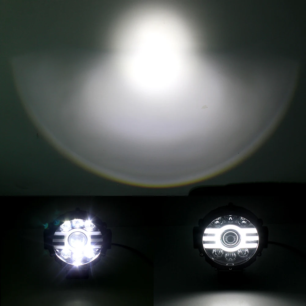 

New 45W Round LED Work Light with DRL Spotlight LED Light Bar For 4x4 Offroad ATV UTV Truck Tractor Motorcycle Fog lights