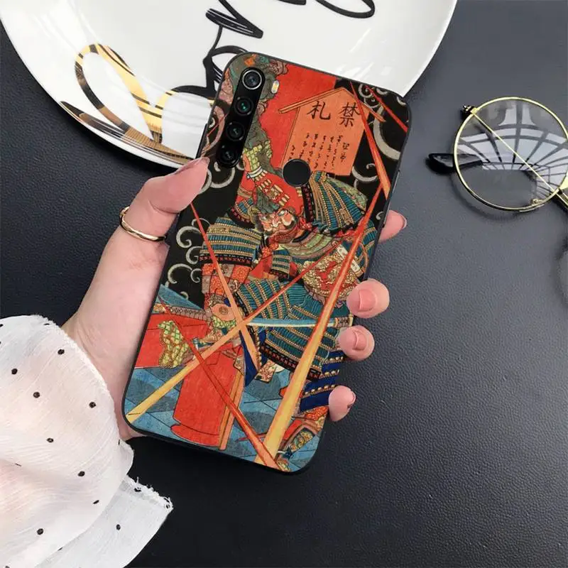 

Japan Samurai Art fish dragon Phone Case For Xiaomi Redmi 7 8 9t a3Pro 9se k20 mi8 max3 lite 9 note 9s 10 pro