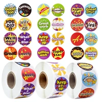 500pcs round reward stickers thank you stickers scrapbooking for package seal labels custom sticker decoration wedding sticker