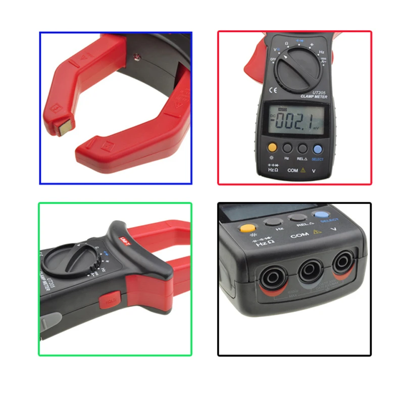 

600V 1000 A 40mm Jaw Size Auto Range Digital Clamp Meter UNi-T UT205
