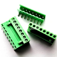 8pin right angle terminal plug type 300v 10a 3 96mm pitch connector pcb screw terminal block connector