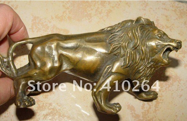 Красивая Статуэтка из бронзы и латуни в виде льва| |