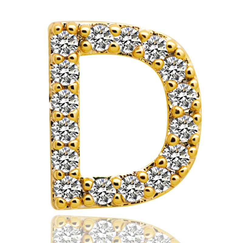 Хип-хоп 26 букв Золотые/серебряные зубы Grillz все Iced Out микро Pave CZ зубные грили с силиконовые Украшения для тела подарок B40
