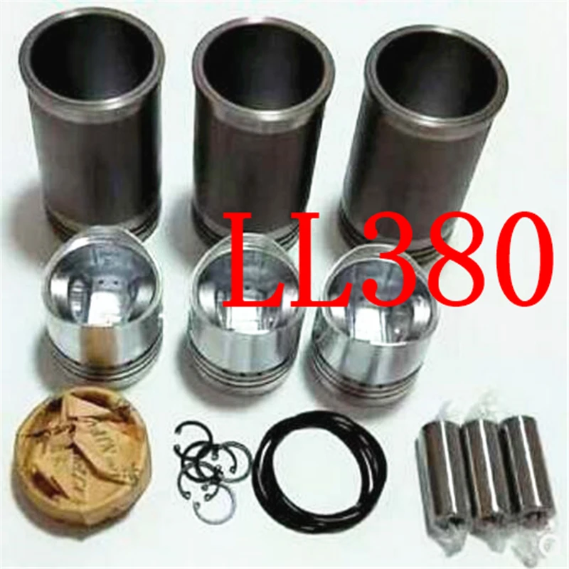 Оригинальный комплект поршней LL380 и SEELVE COMPELETELY (комплект поршней LL380B, комплект втулок, комплект поршневых штифтов, комплект колец LL380B)