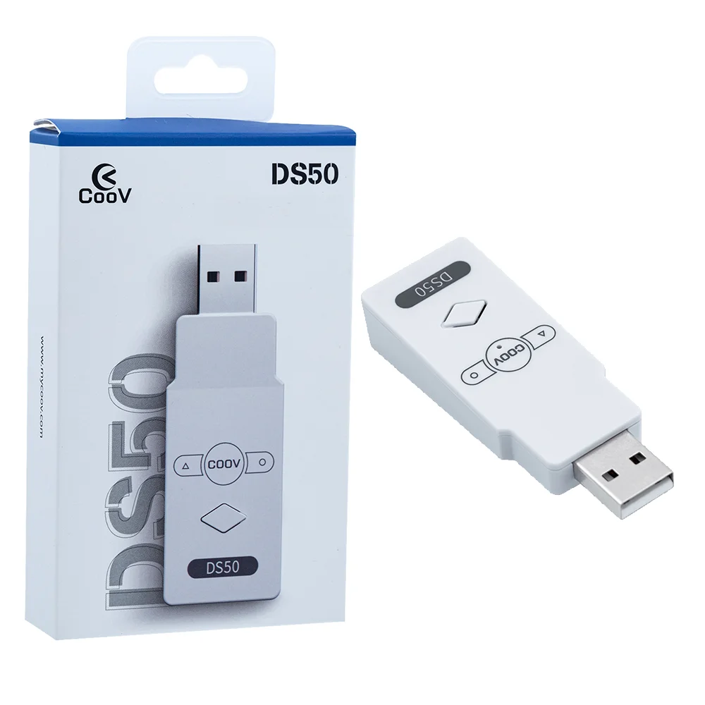 2021 Новый Coov DS50 Беспроводной конвертер геймпада для PS5 для DualSense контроллер для PS4/для Nintendo переключатель/Lite адаптер для ПК - 