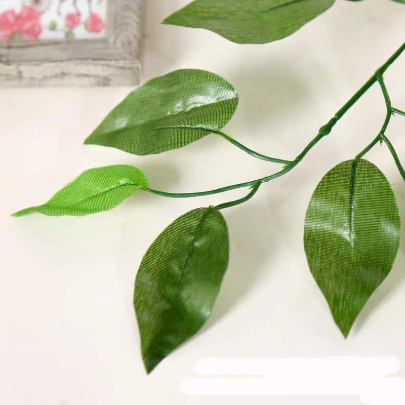 Искусственные кленовые ветви поддельные зеленые растения гингко лист ветки