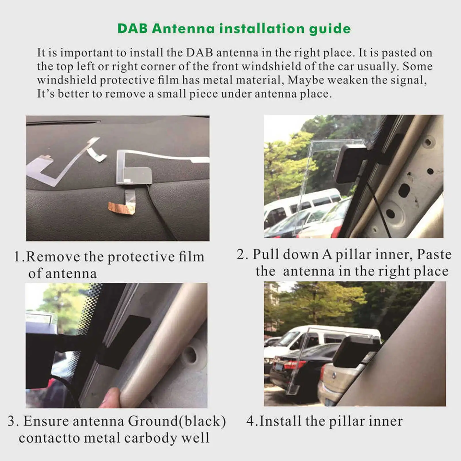 Универсальная DAB антенна USB-ключ портативный адаптер подходит для DVD-плееров Android 4