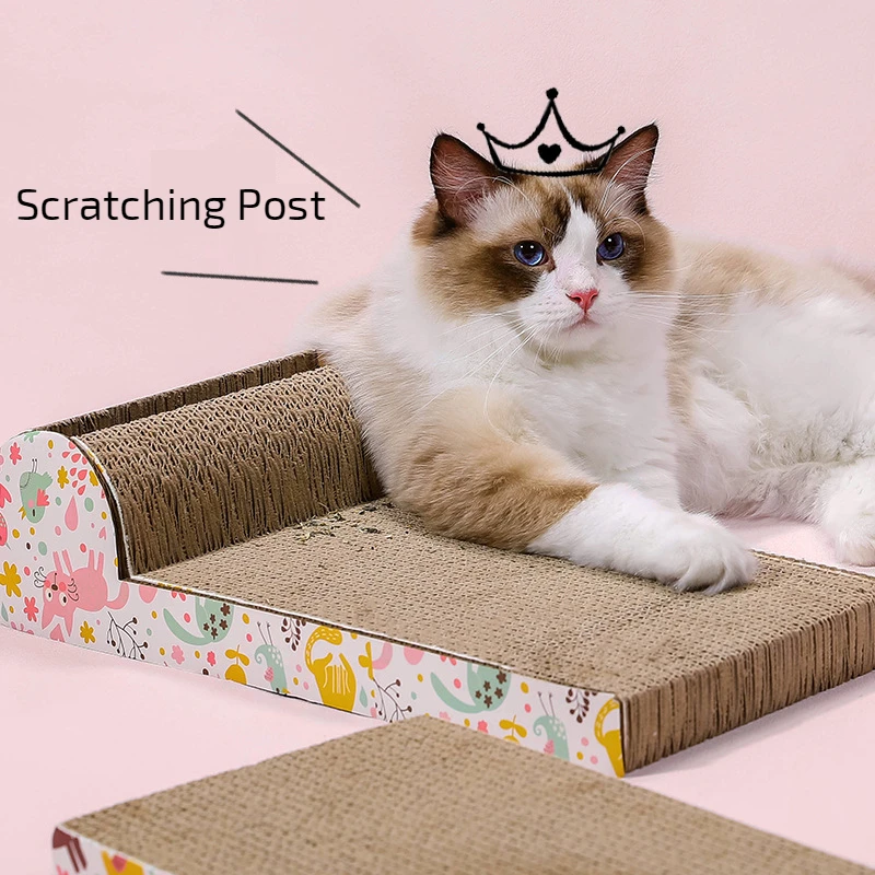 

Corrugated Cat Scratcher Pet Scratcher Protecting Furniture Wear-Resistant Claw Biting Multi-shape Cat Scratcher Large Size