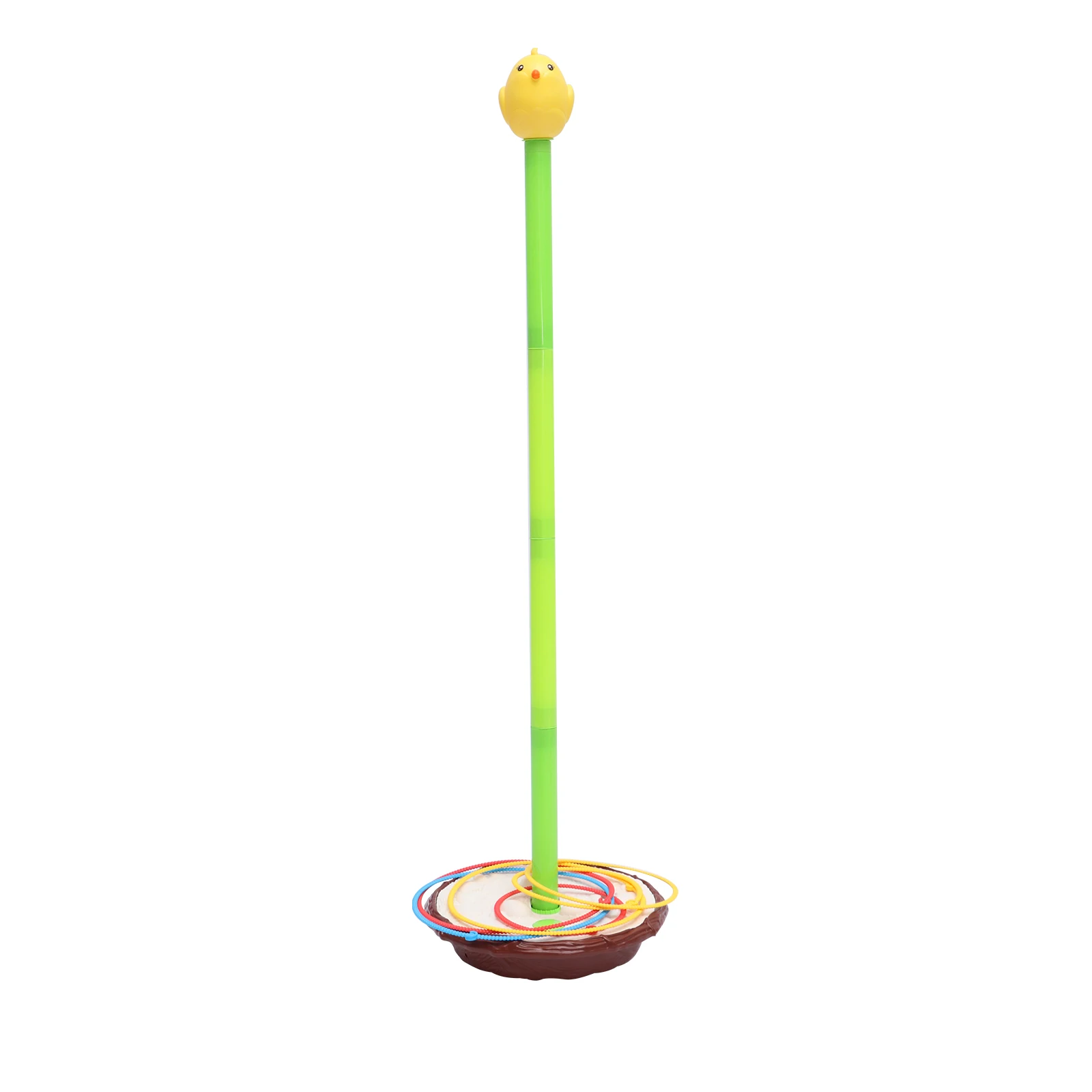 

Outdoor Ring Toss Throwing Game Set Adjustable Height Electric Sway Bird Plastic Ring Toss For Children Tossing Throwing Toys