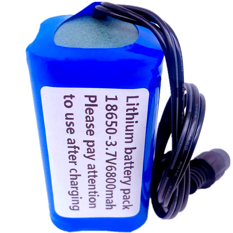 

Dolidada Protect 7.4 V 6800 mAh 8.4 V 18650 Li-lon Battery bike lights Head lamp special battery pack DC 5.5MM + 8.4V1A Charger