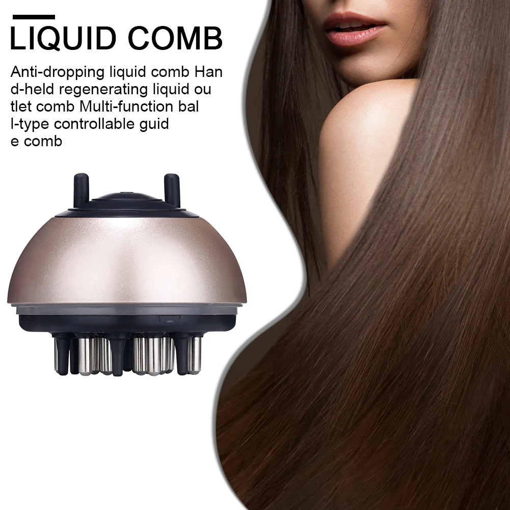 

Anti Off Handheld Salon Regrowth Liquid Guiding Comb Washable Multifunction Tool Essential Oil Portable Hair Care Scalp Massager