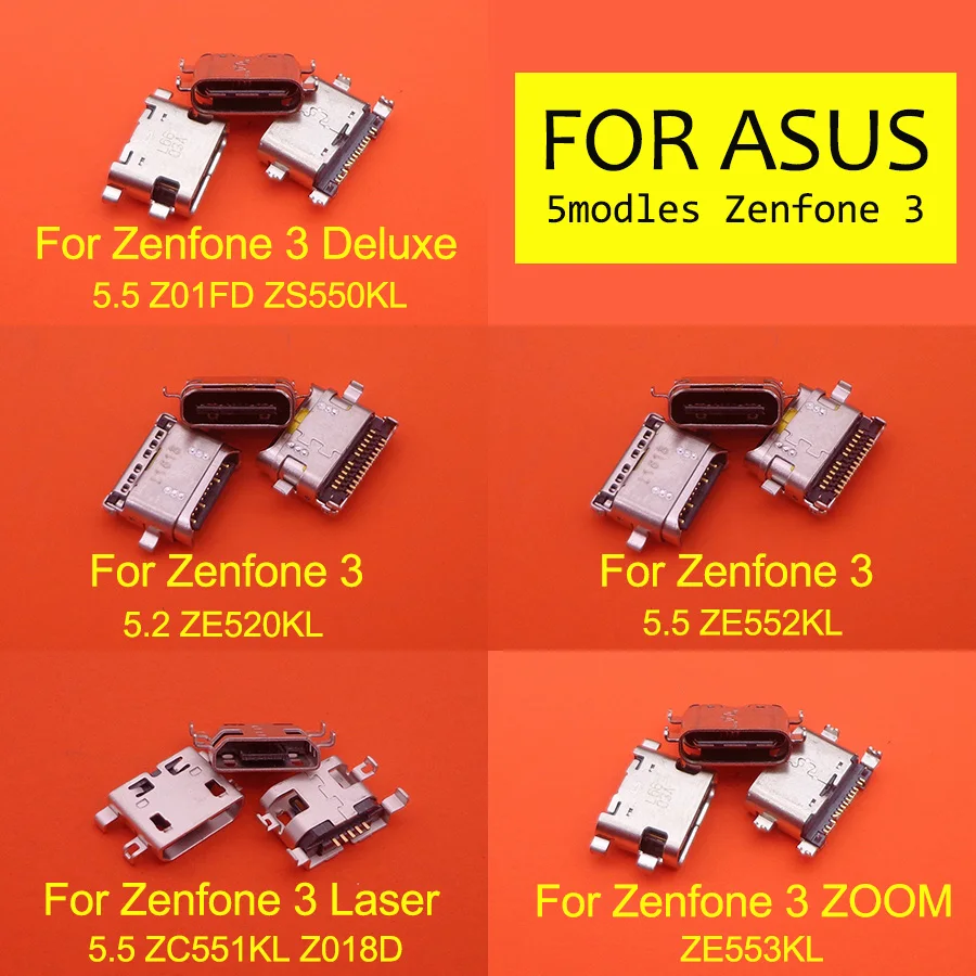 2 шт./лот разъем Micro USB для зарядного устройства Asus Zenfone 3 Laser ZC551KL ZE520KL/ ZS550KL/