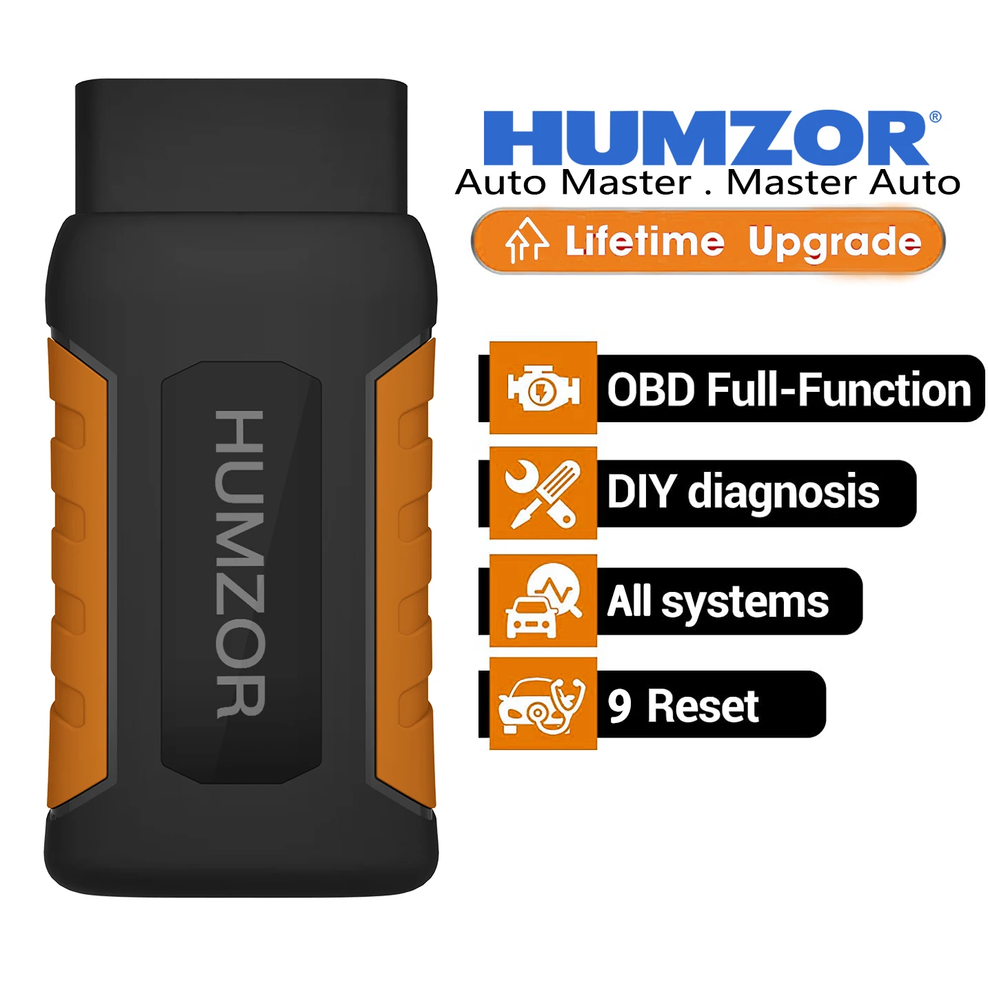Humzor ND326 OBD2 сканер Bluetooth автоматический диагностический инструмент для