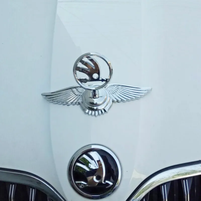 

Car Front Cover Badge Hood Emblem Sticker for Skoda Superb 2 Rapid Kodiaq Fabia 1 Octivia RS A7 Karoq Citigo Yeti Kamiq Vision S