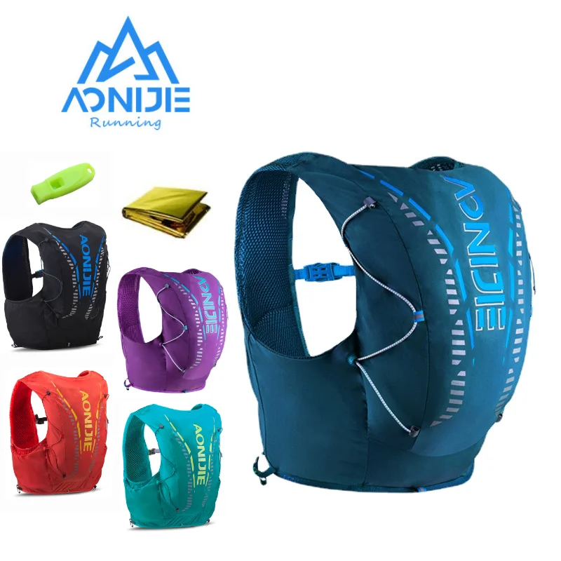 AONIJIE C962S 5Colors Update 12L Sports Off Road Backpack Running Hydration Bag Vest Soft for Hiking Trail Cycling Marathon Race