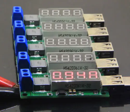 2A DC 3V/3.7V/4.2V to 5V DC-DC Boost Voltage Converter USB Step-up Voltmeter Module With LED display | Обустройство дома