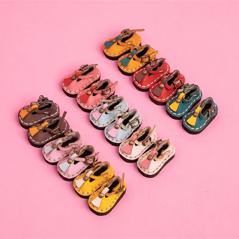 

OB11 doll shoes are suitable for 1/12 size fashion handmade leather shoes versatile tassel shoes sandals black brown red etc