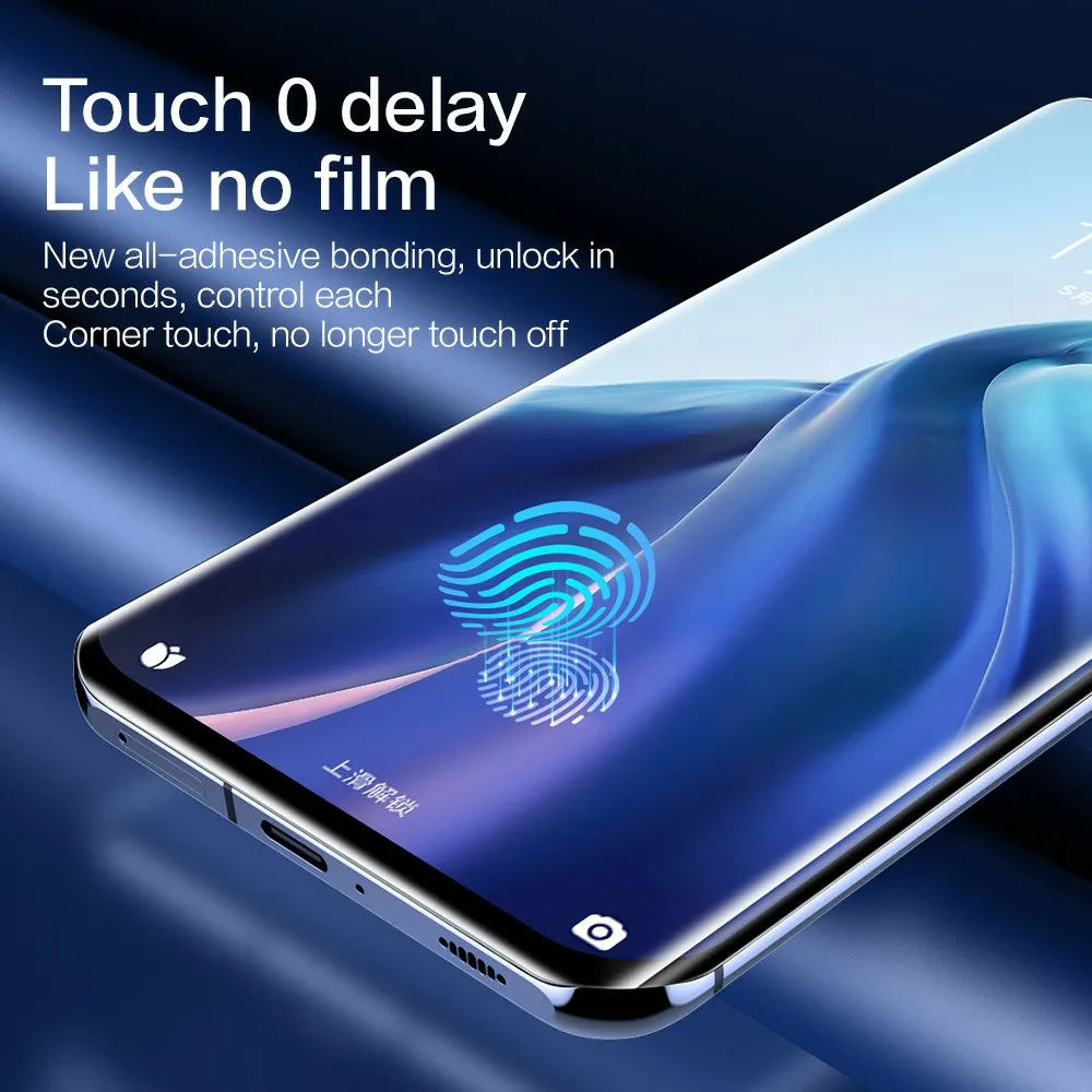 Закаленное стекло SmartDevil для Oneplus 9 Pro полное клеевое Защитное One plus чувствительное