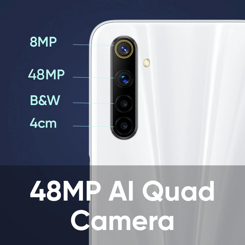 Realme 6s NFC в мире смартфон 90 Гц 6 5 ''Дисплей ГБ 128 мобильный телефон 48MP 4300 мА/ч 30W