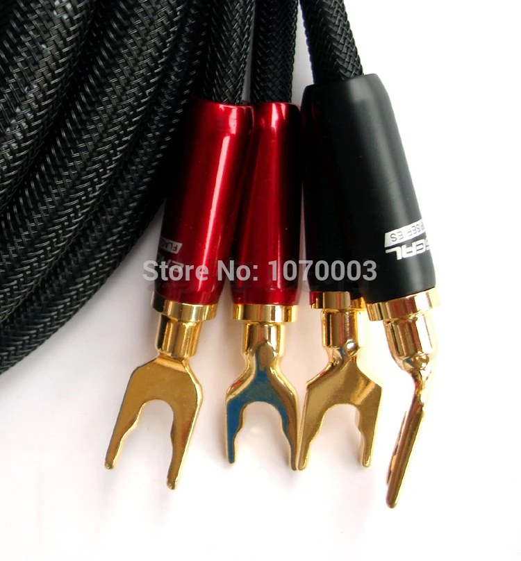 Choseal LB-5108 6N OCC hi-Fi совмещенный дальний конец hiend кабель 24K Позолоченные банан + U plug 2 5