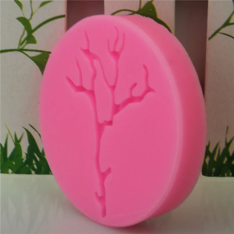 DIY Хэллоуин ветки дэдвуд Жидкая силиконовая форма для торта/Кондитерская