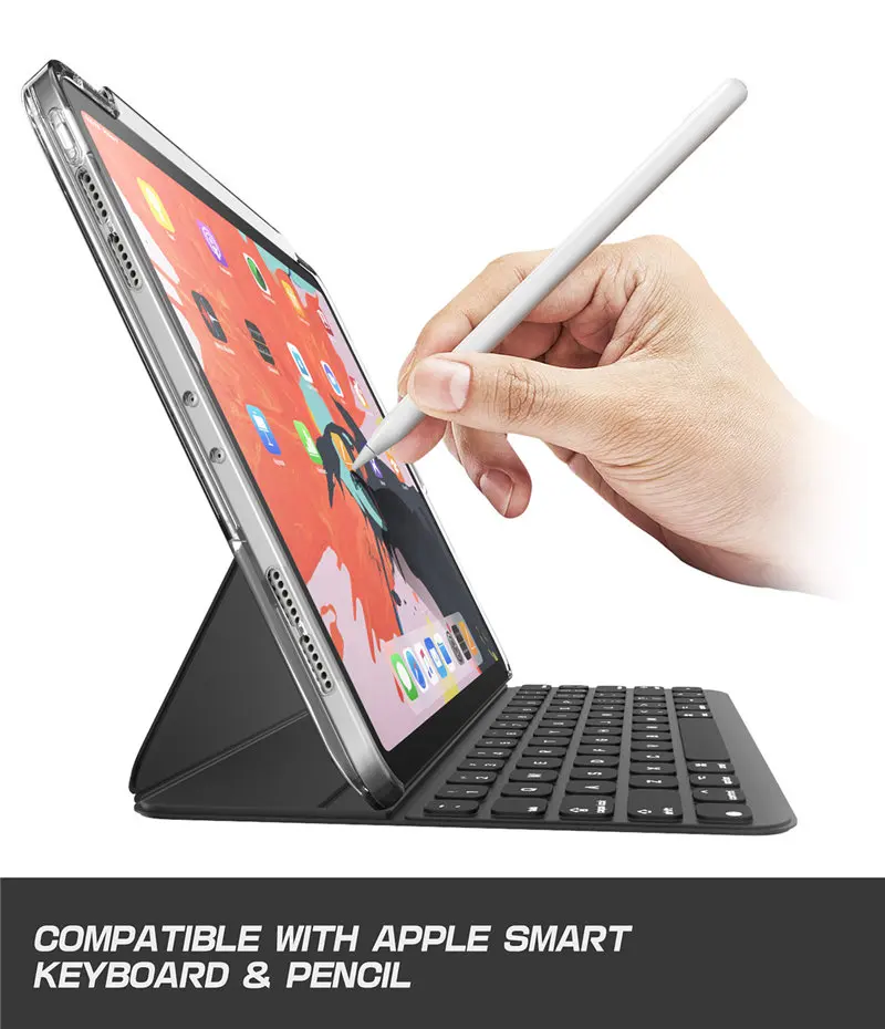 Смарт-клавиатура и карандаш в комплект не входят! I-BLASON для iPad Pro 12,9 чехол с карандашом, совместим с Умной клавиатурой