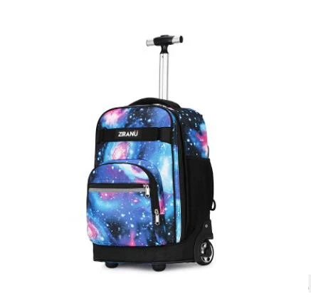 18 inch Children School Rolling backpack Wheeled backpack kids School backpack On wheels Trolley backpacks bags for teenagers