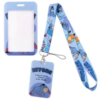 YQ287 Pooh Bear Winnie Lanyard Donkey Eeyore Phone Strap Fashion Key Cord for USB Pendants Card Badge Holder Lariat Accessory