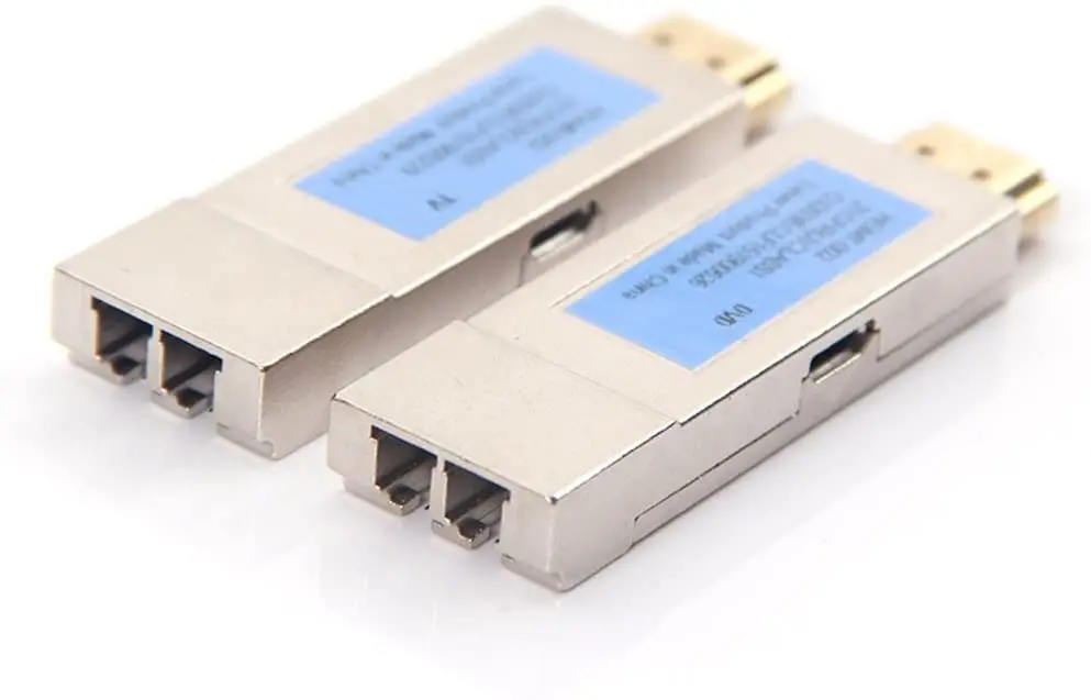 HDMI Extender a Pair of Optical Transceivers LC Connector 850nm up to 300M at OM3 Fiber | Компьютеры и офис