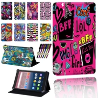 for alcatel one touch pixi 3 7810pixi 4 7 tablet graffiti art scratch resistant ultra thin protective case
