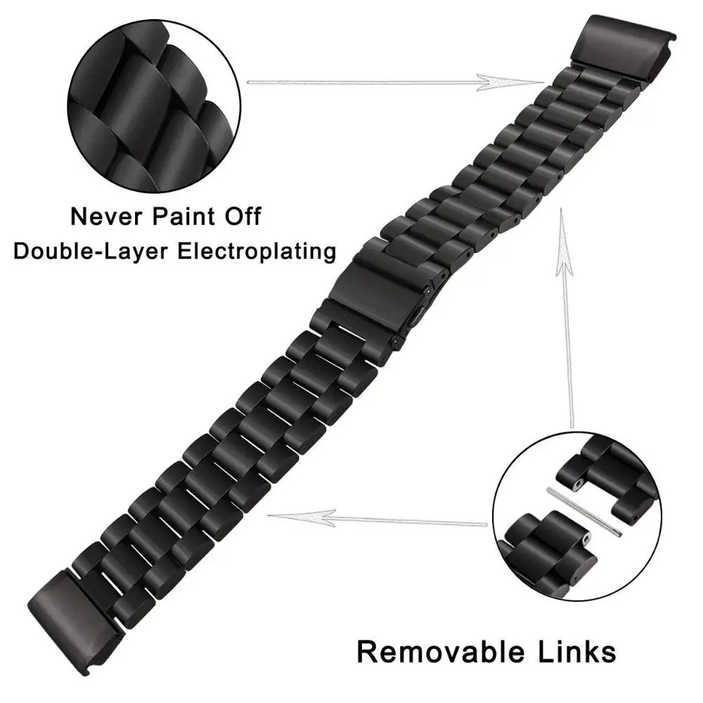 Ktab Fenix 5X Band Stainless Steel Metal Strap for Garmin fenix 5S/5/5X Quick Release Easy Fit 26mm 22mm 20mm Link | Электроника