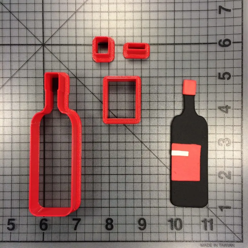 Еда и напитков бутылка вина бочка Форма fondant (сахарная) фрезы паста для десен 3D