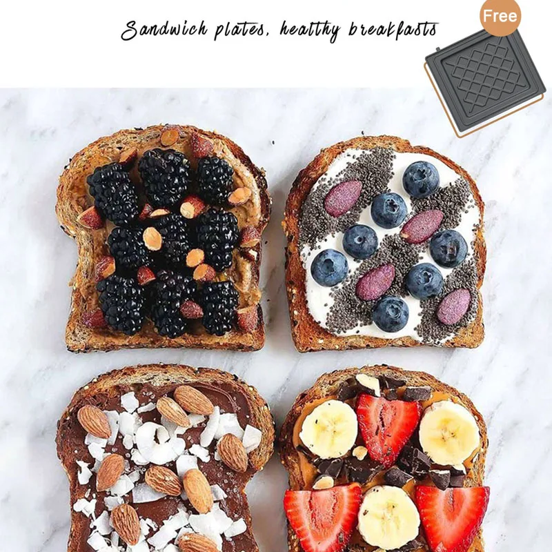 Электрический аппарат для приготовления сэндвичей яиц вафель пончиков Омлетов