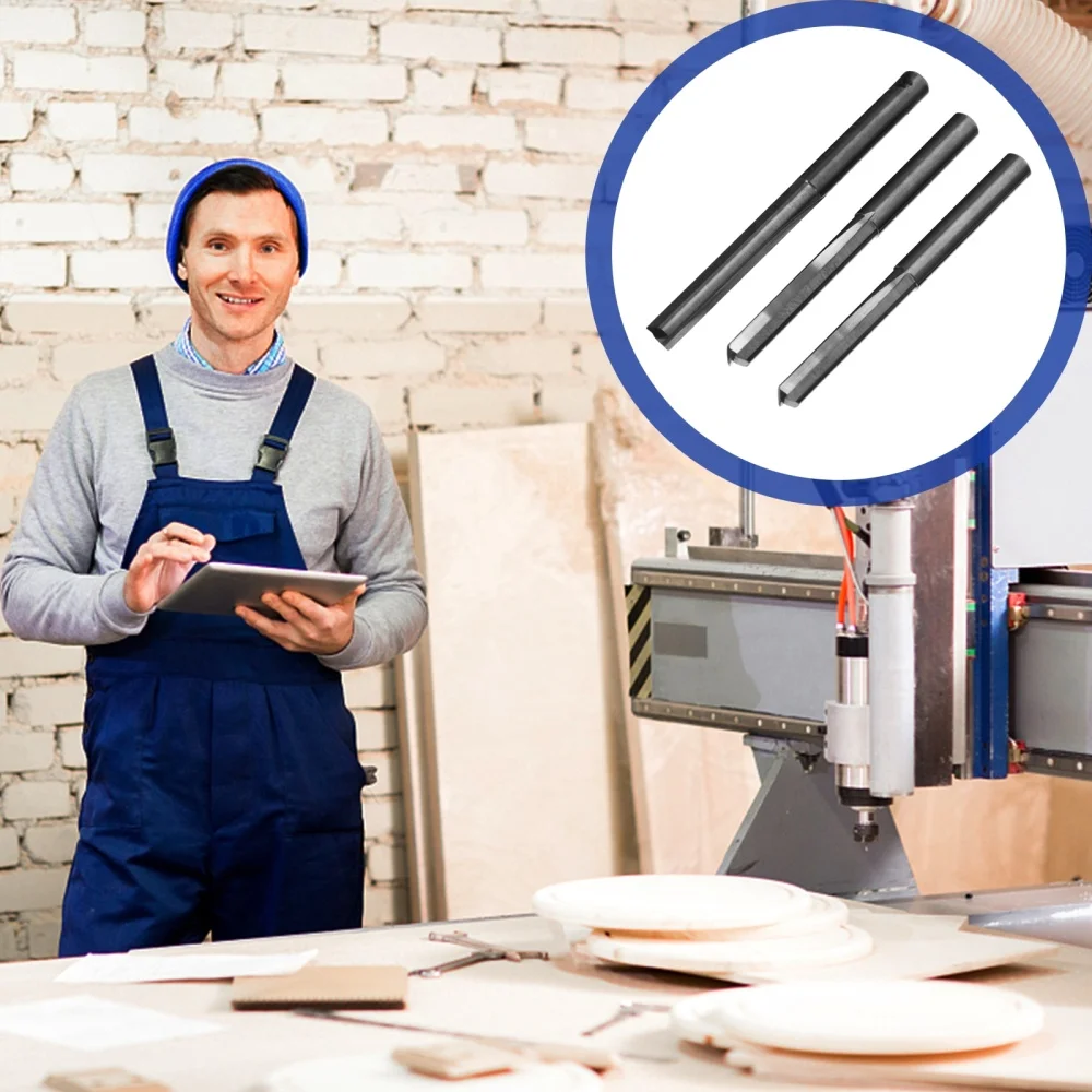 

3pcs Straight End Mill Milling Cutter Flutes Tungsten Steel CNC Router Bits