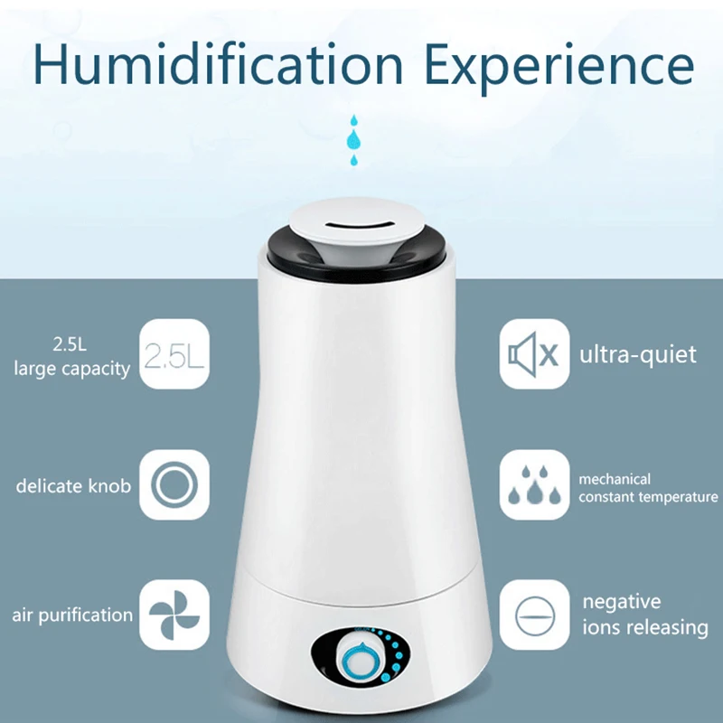 

LED lamp essential oil diffused air humidifier